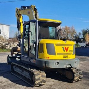 foto 9t bagr guma offset Wacker Neuson ET90 mimoosé rypadlo